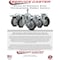 Service Caster 3'' SS Thermoplastic Rubber Wheel Swivel 1-1/2'' Expanding Stem Caster SCC-SSEX20S314-TPRB-112 - alternate 3